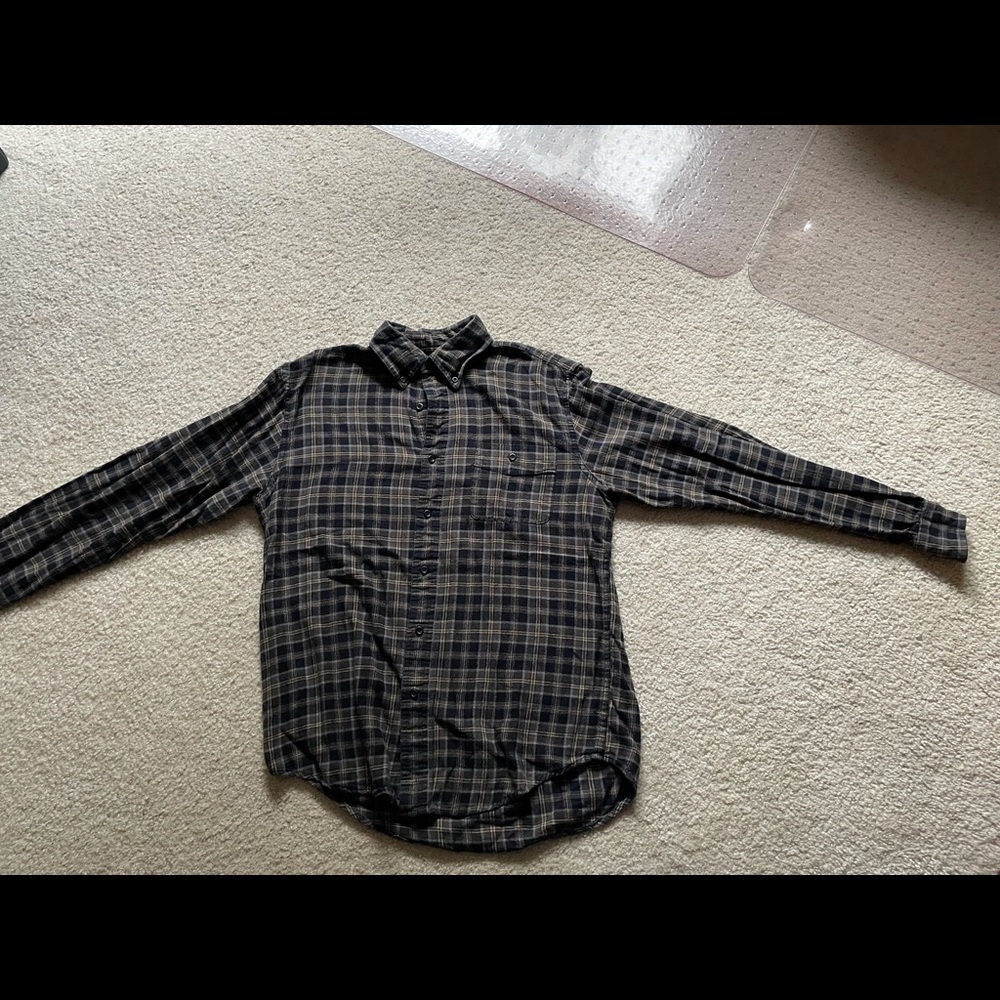 Bass & Co men’s Button-Up Plaid Flannel, size M